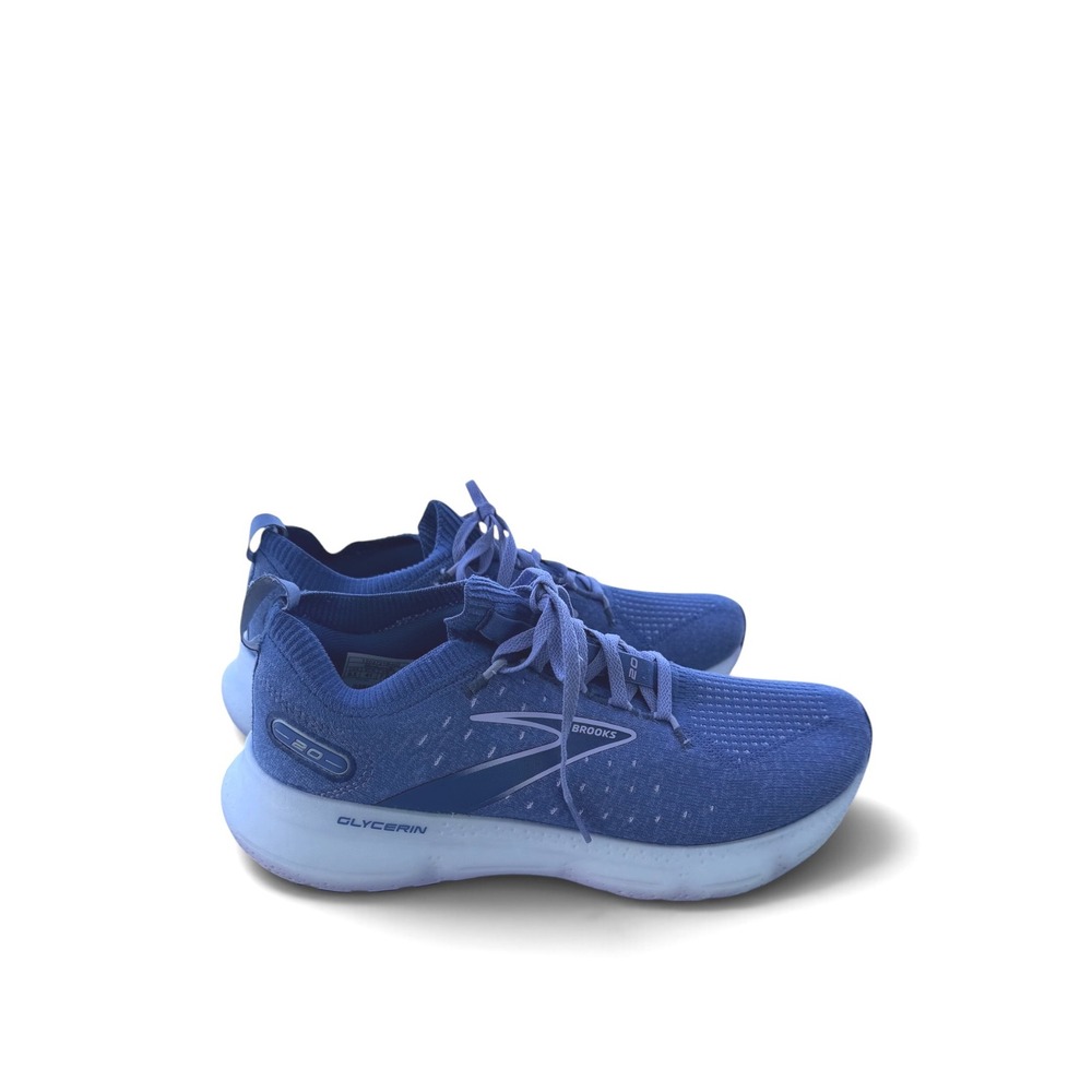 Brooks Glycerin StealthFit 20 Blue Running Shoes Womens 9.5 1203721B402